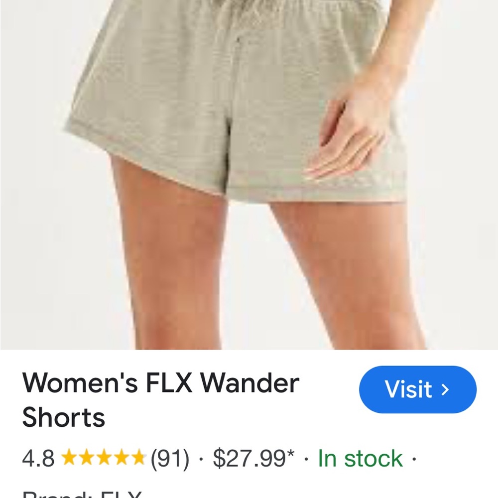 NWT Women's FLX Wander Shorts